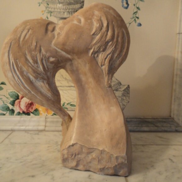 vintage Austin sculpture ~ Faces of Love~large size - Picture 2 of 9